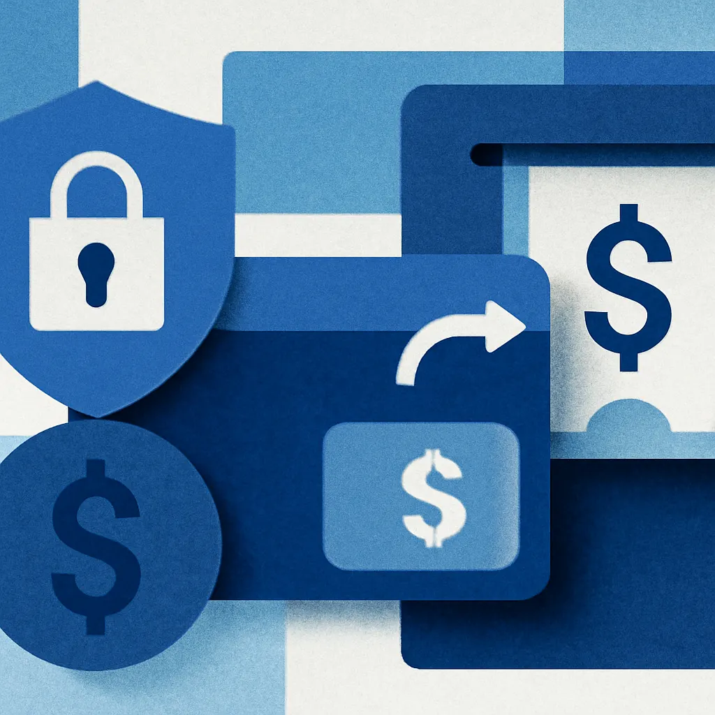 تصویر دیجیتال کلاژ درباره روش‌های پرداخت و برداشت پول در سایت inboxdollars