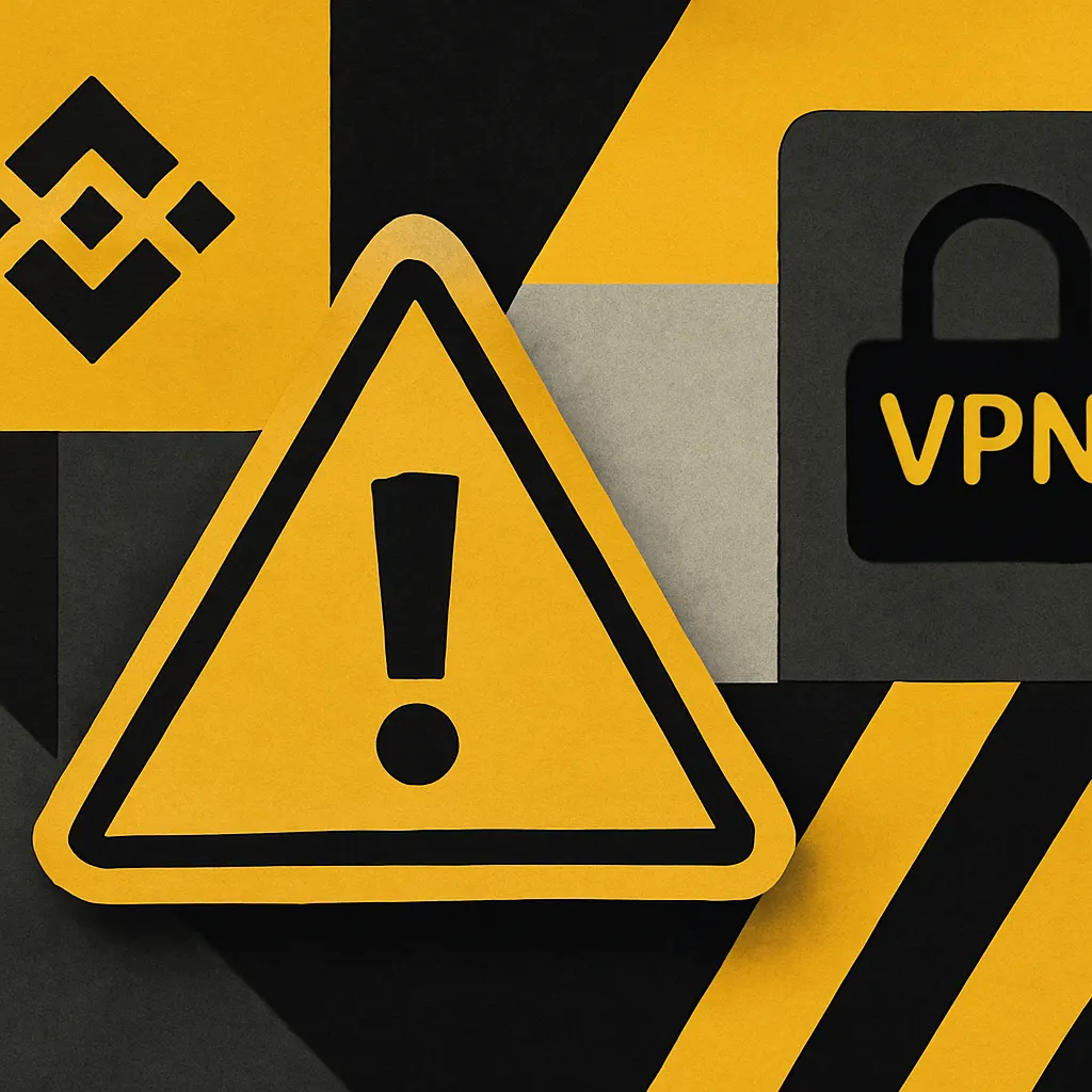 خطرات استفاده از VPN برای احراز هویت بایننس