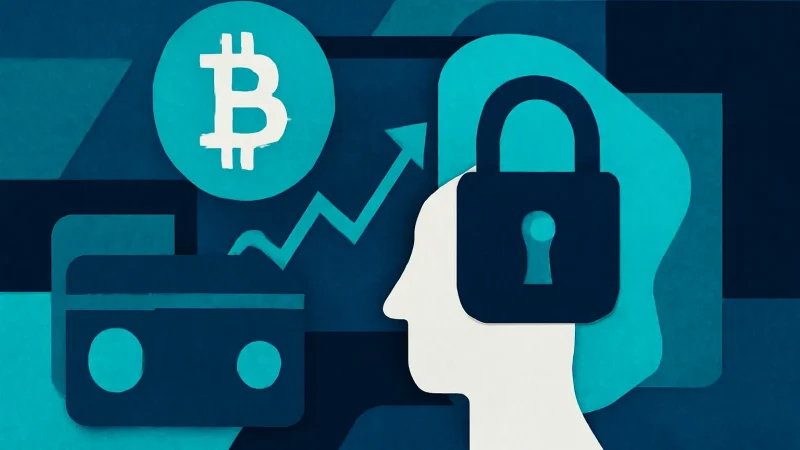 تصویر کلاژ دیجیتال بازار رمزارز و امنیت مالی