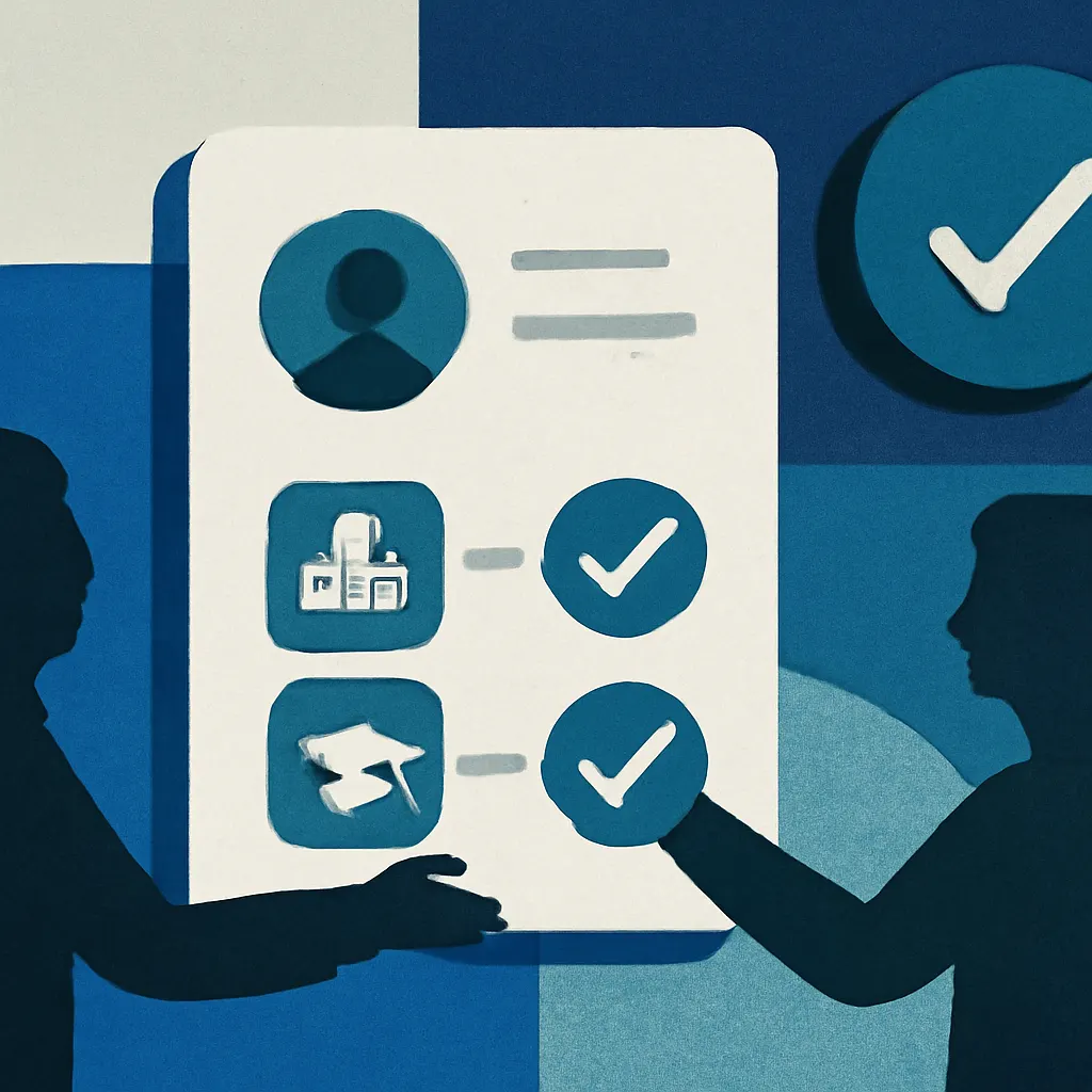 تأیید محل کار و تحصیلات در LinkedIn